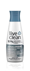 Live Clean Shampoo, Hypoallergenic Sensitive, 350 mL (Packaging May Vary)