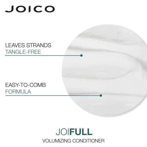 Joico JoiFULL Volumizing Conditioner, Hair Thickening, Builds Volume, Anti Frizz, Cleansing and Detangles for Fine to Medium Hair