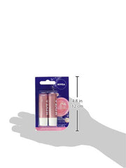 NIVEA Pearly Shine Lip Balm, (2 X 4.8g) | Pearly Shimmer Tinted Lip Care, 24H Hydration