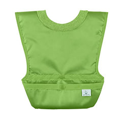 green sprouts Unisex Baby Pull-over Bib, Green & Navy, Small