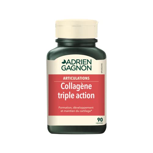 Adrien Gagnon - Collagen With Lysine & Vitamin C, Triple Action, 90 Capsules
