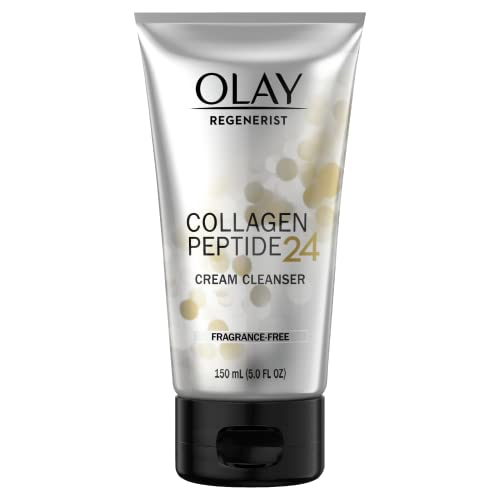 Olay Regenerist Collagen Peptide 24, Facial Cleanser Face Wash, Fragrance-free, 150 Milliliters