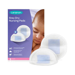 Lansinoh Stay Dry Disposable Nursing Pads, Soft and Super Absorbent Breast Pads, Breastfeeding Essentials for Moms, 60 Count