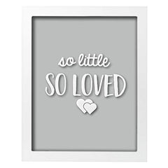 Pearhead Elephant Token Frame, Little Wishes Signature Baby Shower Guestbook Alternative, Pregnancy Keepsake for Soon to be Moms, Gray and White