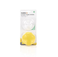 Medela Contact Nipple Shield for Breastfeeding, 16mm Nippleshield, For Latch Difficulties or Flat or Inverted Nipples, 2 Count with Carrying Case, Made Without BPA