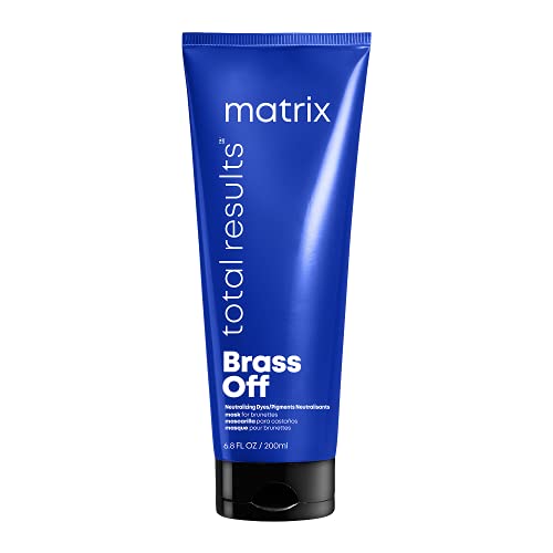 Matrix Total Results Hair Mask, Brass Off Color Depositing Custom Neutralization Hair Mask, For Color-Treated Hair, Repairs Damaged Hair and Protects Fragile Hair, 200ml (Packaging May Vary)