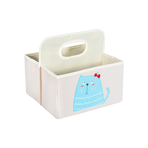 DII Nursery Storage Caddy for Diapers & Changing Supplies, (11 x 10 x 10")-Kitty