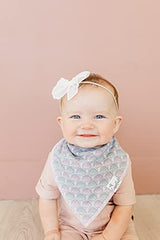 Baby Bandana Drool Bibs for Drooling and Teething 4 Pack Gift Set “Coral” by Copper Pearl X-Small