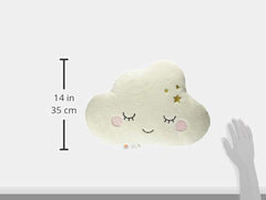 Little Love by NoJo Cloud Shaped Pillow, White