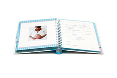 Pearhead Pregnancy Journal, Blue/Pink