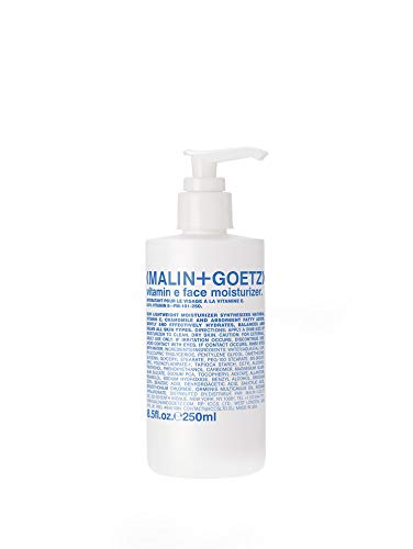 Malin + Goetz Vitamin E Face Moisturizer – hydrating, balancing, nourishing, face lotion for dry sensitive skin. multi-taksing, after shave, makeup primer, unisex cruelty free, vegan, 8.5 Fl Oz