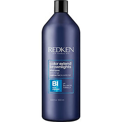 Redken Color Extend Brownlights Blue Shampoo | Hair Toner for Natural & Color-Treated Brunettes | Tones & Neutralizes Brass In Brown Hair | Sulfate Free Shampoo | Packaging May Vary, 1 l (Pack of 1)