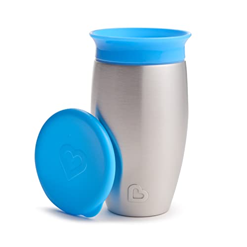 Munchkin 10oz Miracle 360° Stainless Steel Sippy Cup - 1pk-Blue