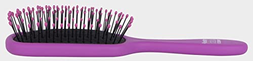 The Knot Dr. ® For Conair Knotty Plum Pie Brush with Flexalite™ bristles For Kids All Hair Types-Lengths Wet To Dry (64403C), Pink