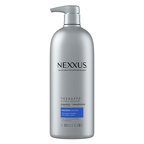 Nexxus Therappe Ultimate Moisture Shampoo for Dry Hair with ProteinFusion Blend of Elastin Protein and Green Caviar 1 L