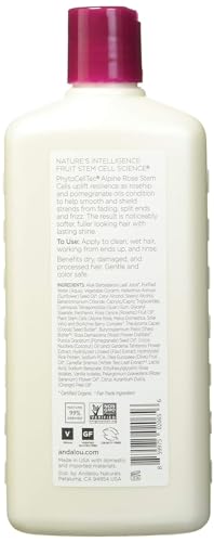 Andalou Naturals 1000 Roses Complex Conditioner - Color Care All Natural Conditioner for Damaged and Processed Hair, 340 mL