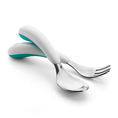 OXO Tot Training Fork/Spoon Set, Teal