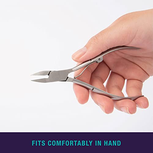 Simply Foot Ingrown Toenail Kit – Includes a Stainless Steel Toenail Nipper and a Stainless Steel Dual-Ended File – Easy to Use Foot Care Tools for DIY Pedicures – Ideal for Men and Women