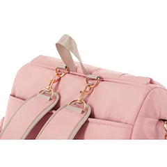 Hannah&Sophia Belle Convertible Diaper Backpack & Messenger Bag in Rose Pink