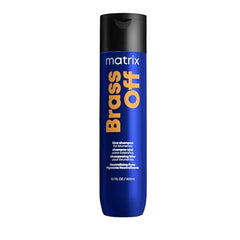 Matrix Brass Off Color Depositing Blue, Blue Shampoo For Color-Treated Hair, Refreshes Hair & Neutralizes Brassy Tones in Lightened Brunettes, 300ml (Packaging may vary)