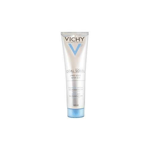 Vichy After Sun Body Moisturizer, Ideal Soleil After Sun SOS Balm for Sunburn Relief, Suitable for All Skin Types, Hydrating and Soothing, Hypoallergenic, 100mL