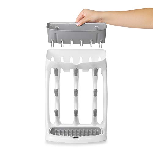 OXO Tot Space Saving Drying Rack, White and Grey, Pack of 1
