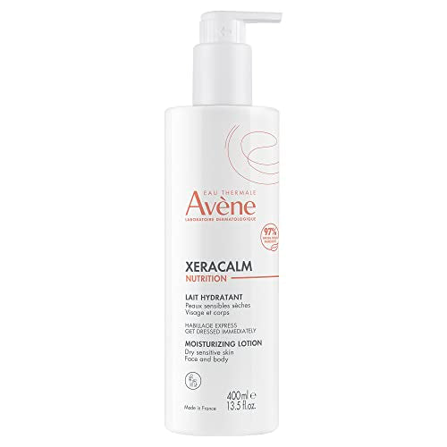 Eau Thermale Avène XeraCalm Nutrition Moisturizing Lotion, sensitive dry skin, high-tolerance, moisturizes 48 hrs, with niacinamide, 400ml
