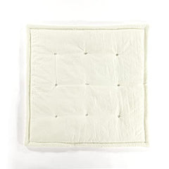 Lush Decor Baby Square with Border Play Mat, 36" x 36", Ivory