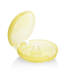 Medela Contact Nipple Shield for Breastfeeding, 24mm Nippleshield, For Latch Difficulties or Flat or Inverted Nipples, 2 Count with Carrying Case, Made Without BPA