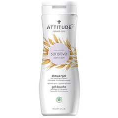 ATTITUDE Soothing Body Wash for Sensitive Skin Enriched with Oat and Chamomile, EWG Verified, Hypoallergenic, Vegan and Cruelty-free, 473 mL