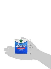 Vicks VapoRub Nasal Decongestant, Cough Suppressant, Relief from Cold, Aches, & Pains, Chest Rub Ointment, 170 g/190 mL