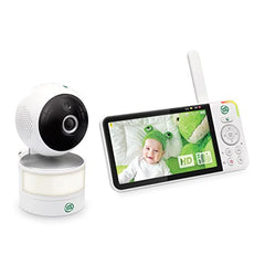 LeapFrog LF915HD Video Baby Monitor with 5” 720p HD LCD Display, 360° Pan & Tilt with 8X Zoom Camera, Color Night Vision, Night Light, Two-Way Intercom, Smart Sensors