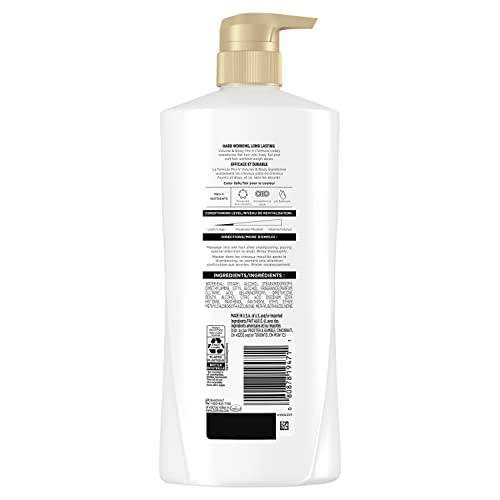 Pantene Conditioner for Fine Hair, Volume & Body, Safe for Color-Treated Hair, 476 mL