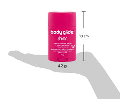 Body Glide For Her Moisturizing Anti Chafe Balm Stick (for Canadian Sale Only), 42g, Magenta