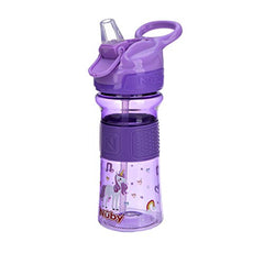 Nuby Thirsty Kids No-Spill Flip-It Reflex w/Soft Grip 12oz., Purple