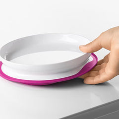 Oxo Tot Stick & Stay Plate, Pink, Suction Plate (61120800)