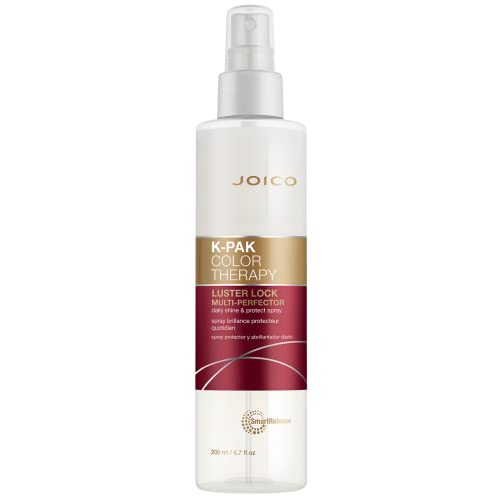 Joico K-PAK Color Therapy Luster Lock Multi Perfector Treatment Spray, Heat Protectant and Anti Frizz for Healthy Looking Hair, 200mL