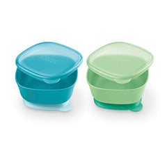 NUK Suction Bowls 2 Pack - Teal