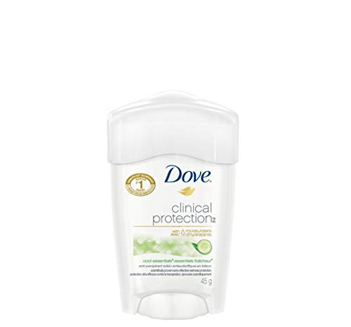 Dove Clinical Protection Antiperspirant Stick deodorant for sensitive skin Cool Essentials antibacterial odour protection 45 g