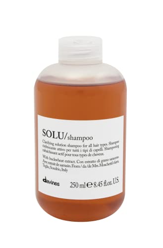 Davines Solu Clarifying Solution Shampoo (for All Hair Types), 8.45 Oz, 8.45 ounces
