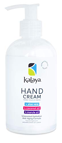 Kalaya Hand Cream Unscented, 250 Milliliters, white