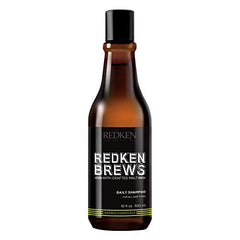 Redken Brews Shampoo, Daily Shampoo For Men, Lightweight Cleanser For All Hair Types,With Protein, Moisturizing, Essentials for Men, Perfect for Suitcase or Gym, 300 ML