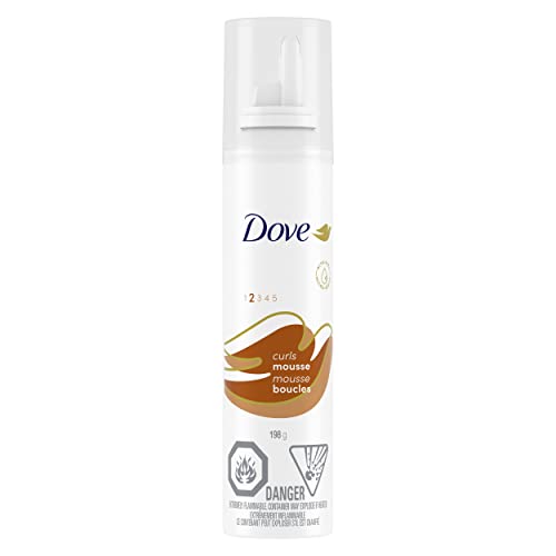 Dove Style+Care Mousse, nourishing curls, hair styling for curly, wavy hair and extra curl definition 198 GR