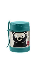 3 Sprouts Stainless Steel Food Jar and Spork for Kids - Bear