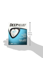 Deep Relief Extra Strength Ice Cold Pain Relief Patch, Reduces Inflammation, Relieve Backache and Muscle Pain, 6 count, (Pack of 1)