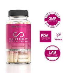 Hairfinity Hair Vitamins - Scientifically Formulated with Biotin, Amino Acids, Supplement That Helps Support Hair Growth - Vegan - 60 Veggie Capsules (1 Month Supply)