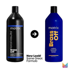 Matrix Conditioner, Brass Off Nourishing and Moisturizing Conditioner For Color-Treated Hair, Nourishes and Moisturizes Dry Hair, 300ml (Packaging May Vary)
