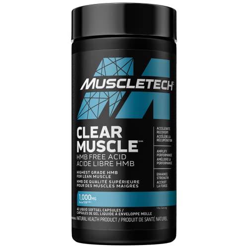 Muscle Recovery, MuscleTech Clear Muscle Workout Recovery, Muscle Builder for Men & Women, HMB Supplements, Sports Nutrition Post Workout Recovery & Muscle Building Supplements, 42 Count