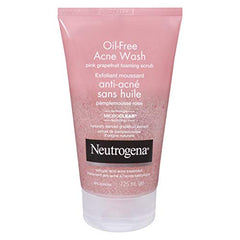 Neutrogena Acne Exfoliating Face Scrub, Pink Grapefruit Salicylic Acid Acne Treatment, 125 mL