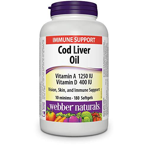 Cod Liver Oil 1250 IU/100 IU Vitamin A and D